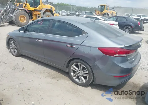 2017 Hyundai Elantra Limited from USA, damaged, VIN KMHD84LF5HU291337